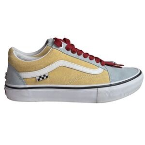 VANS Winter Sky Impala Old Skool Men's 8 Women's 9.5 Yellow/Blue Low Top Lace up